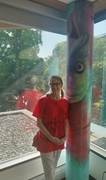 Red Sockeye Salmon Pillar